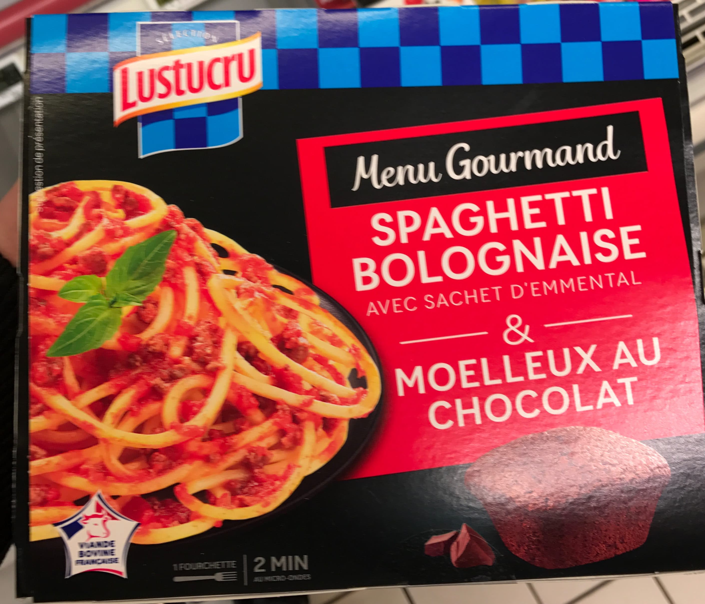 Lustucru Menu Gourmand Spaghetti Bolognaise & Moelleux au Chocolat packshot