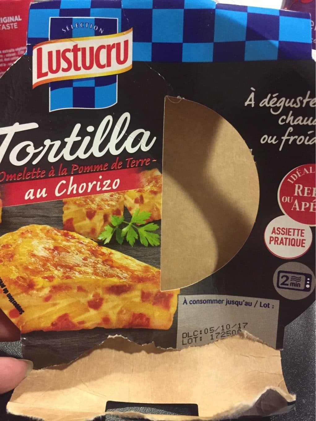 Lustucru Tortilla au chorizo packshot