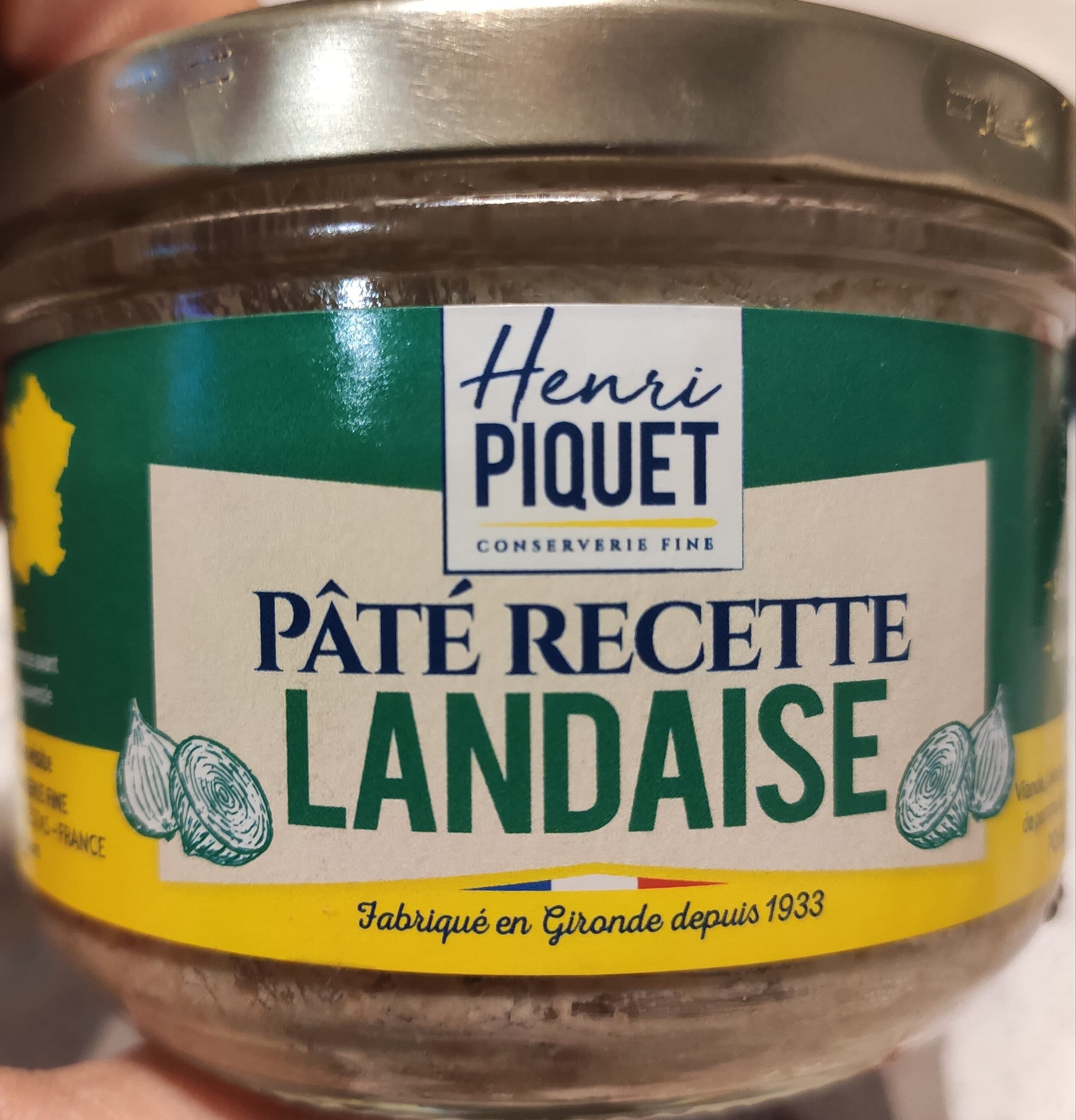 Henri PIQUET Pâté Recette LANDAISE packshot