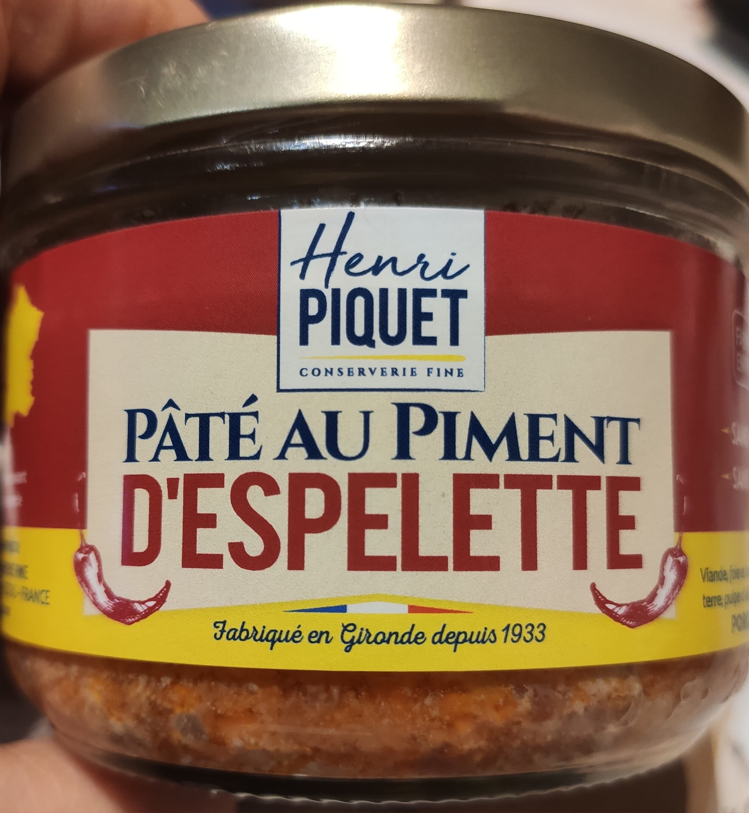 Henri PIQUET Pâté au piment d'Espelette packshot