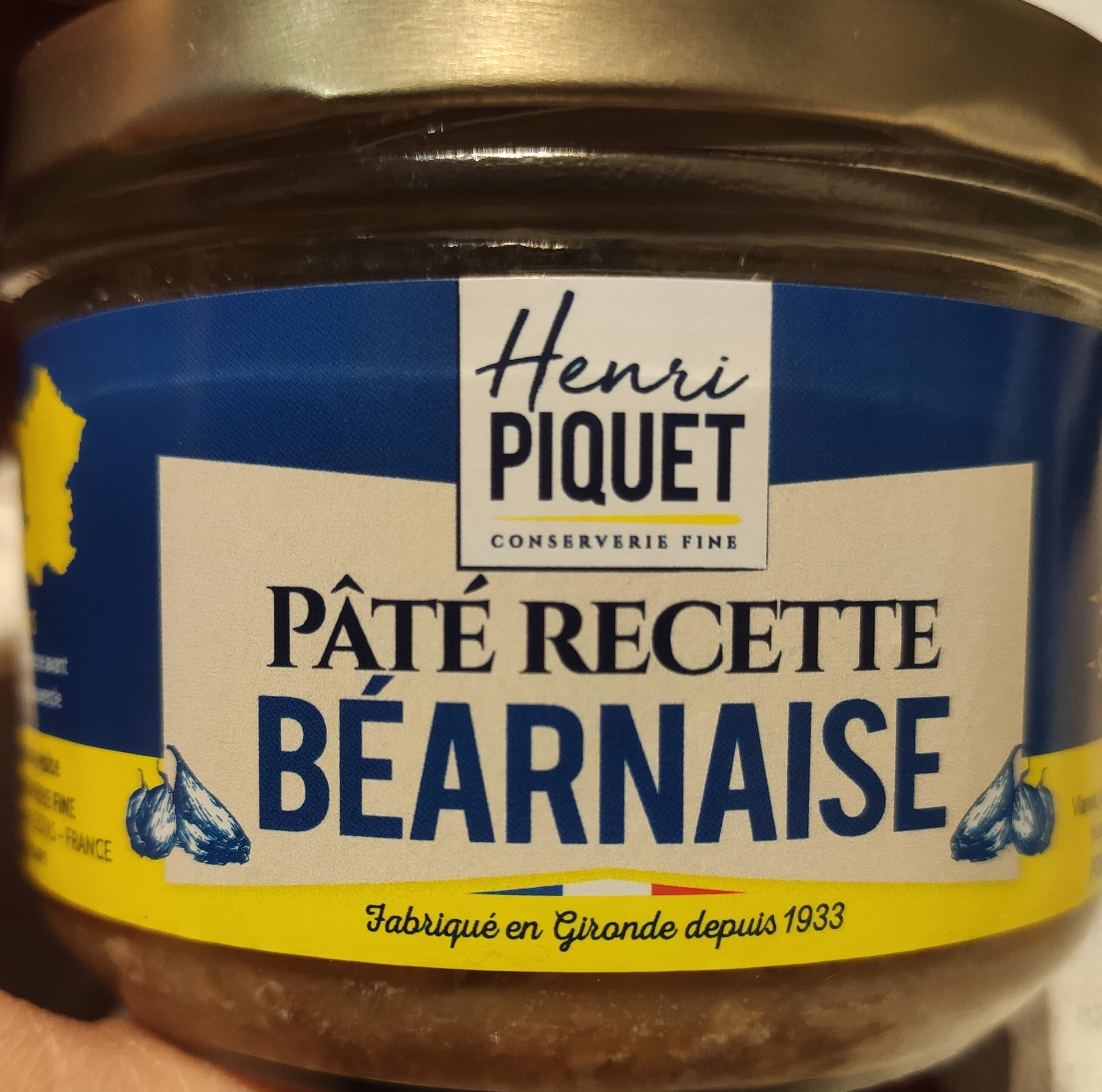Henri Piquet Pâté recette BÉARNAISE packshot