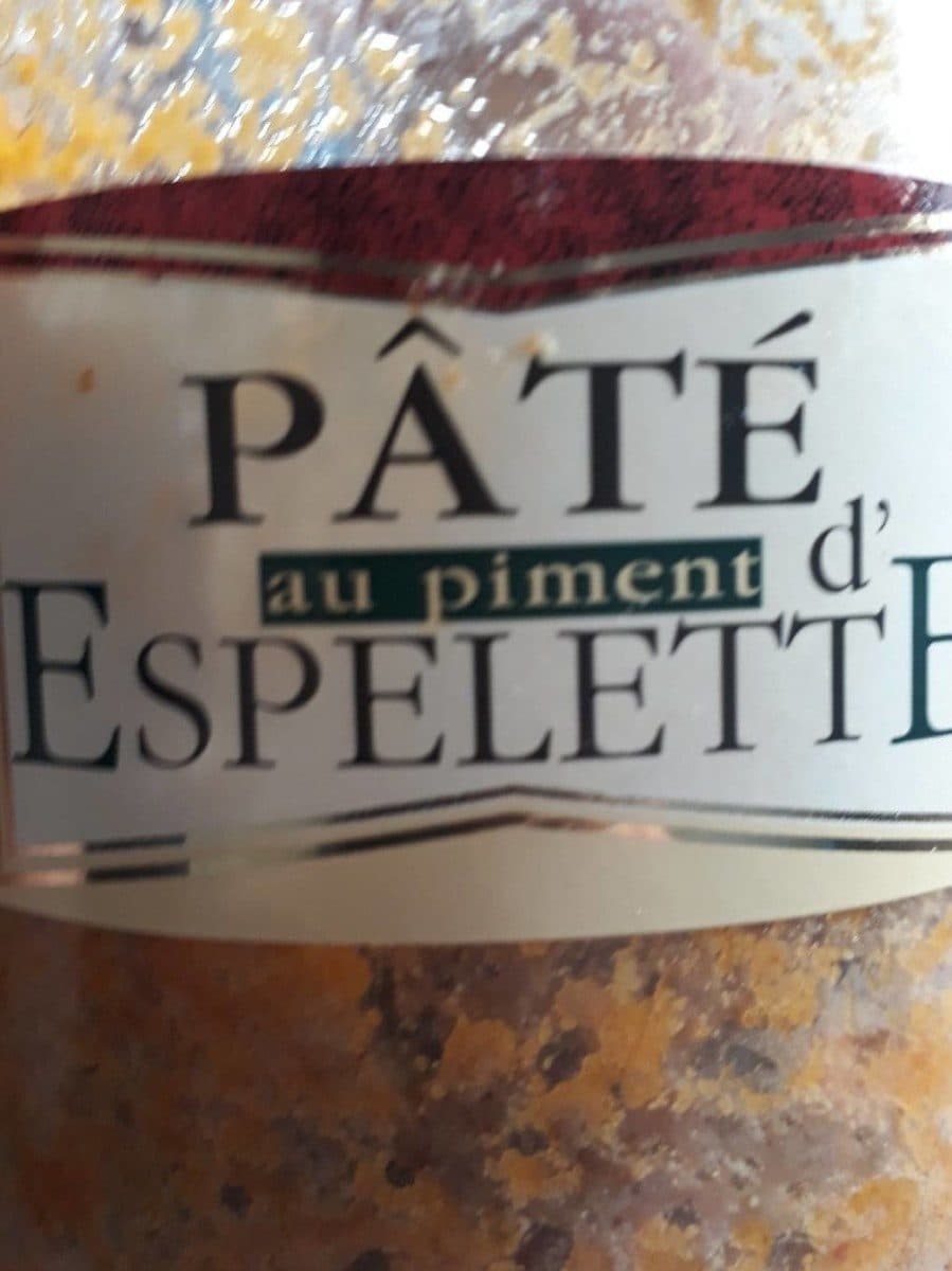 Open Food Facts Pâté au piment d'espelette packshot