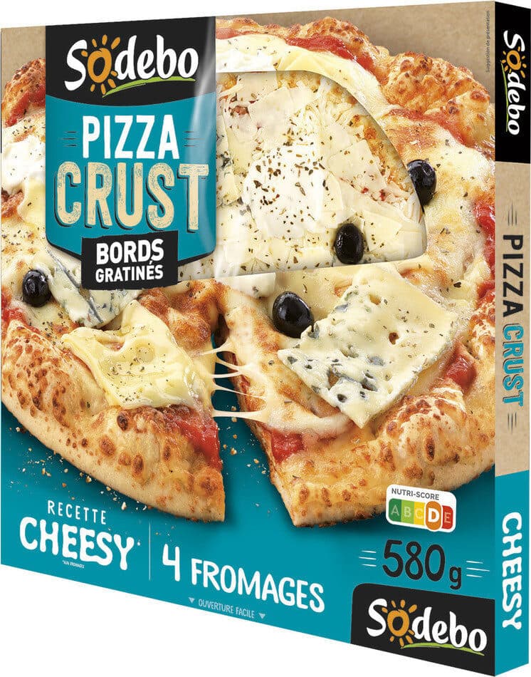 Sodebo Pizza Crust Cheesy 4 fromages packshot