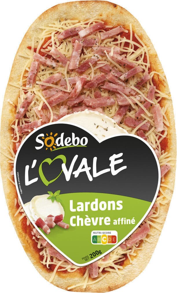 Sodebo L'Ovale - Chèvre affiné & Lardons packshot