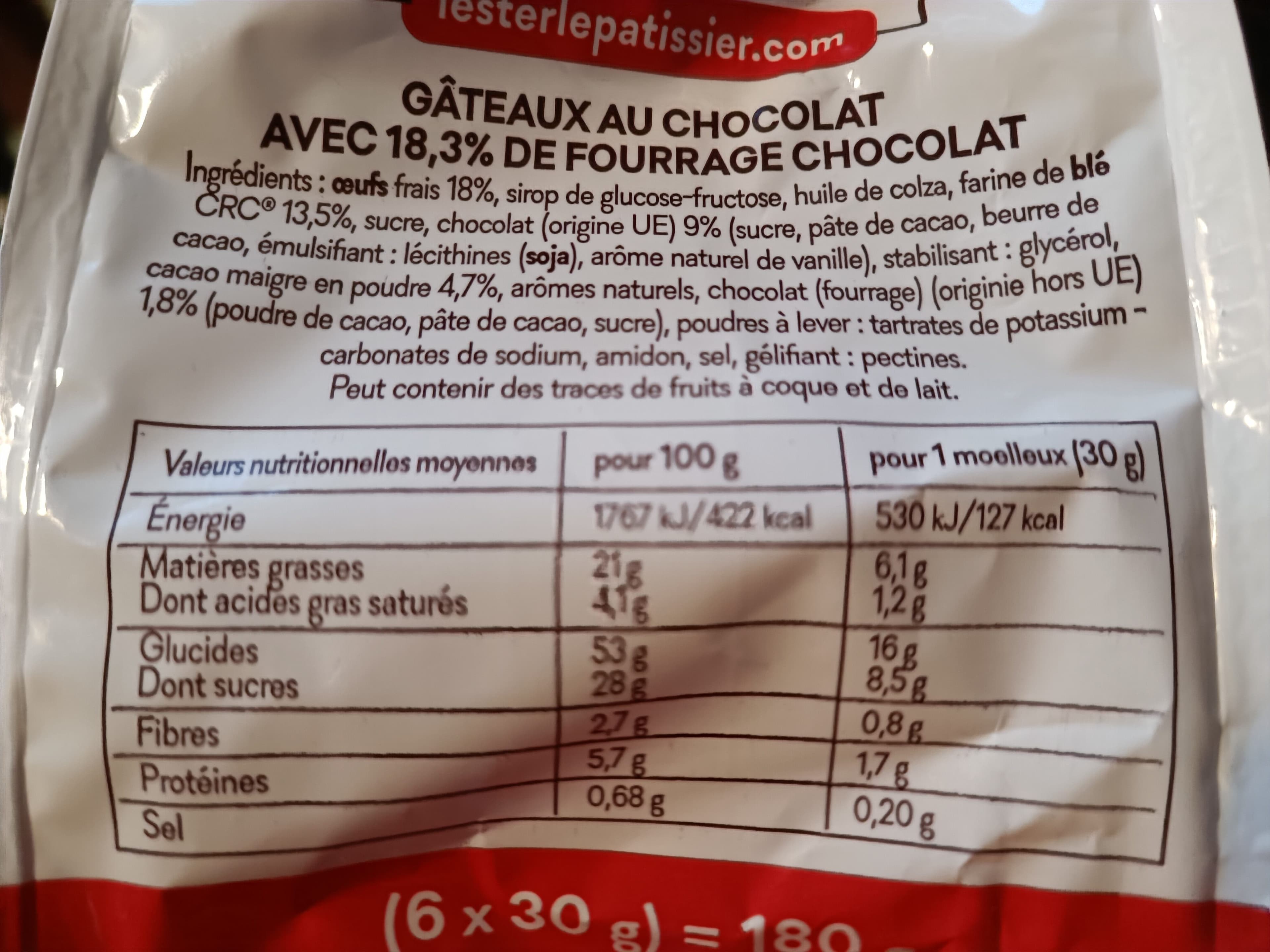 Le Ster 6 moelleux tout chocolat packshot
