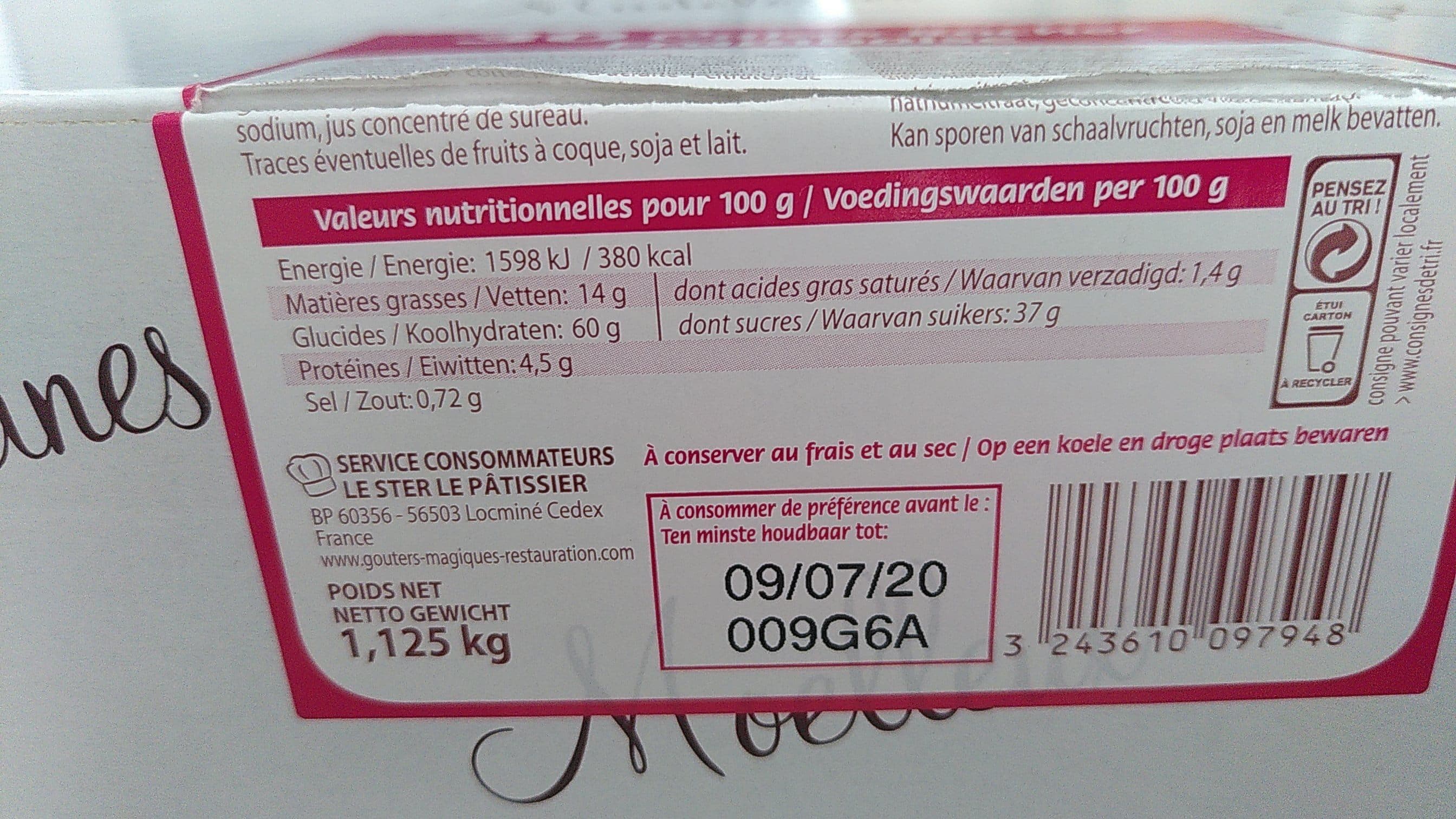 Le Ster Le Pâtissier Cake rocher framboise packshot