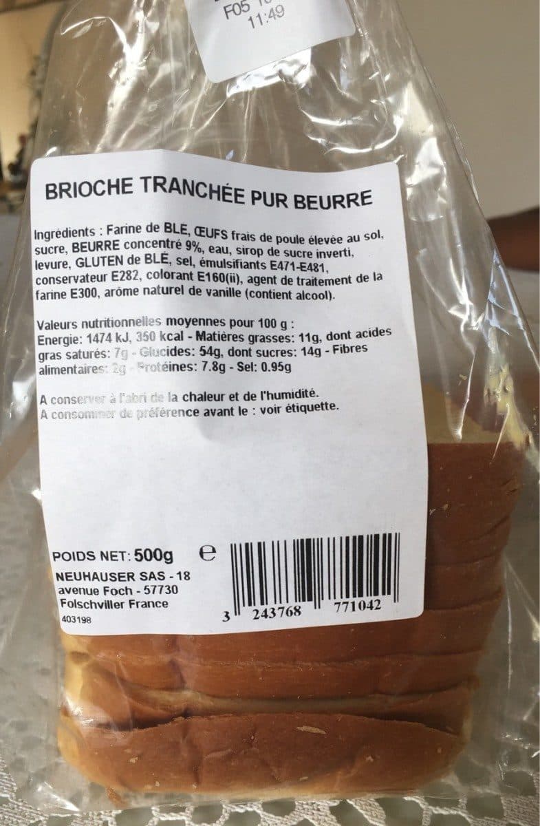 Neuhauser Brioche Tranchée Pur Beurre packshot