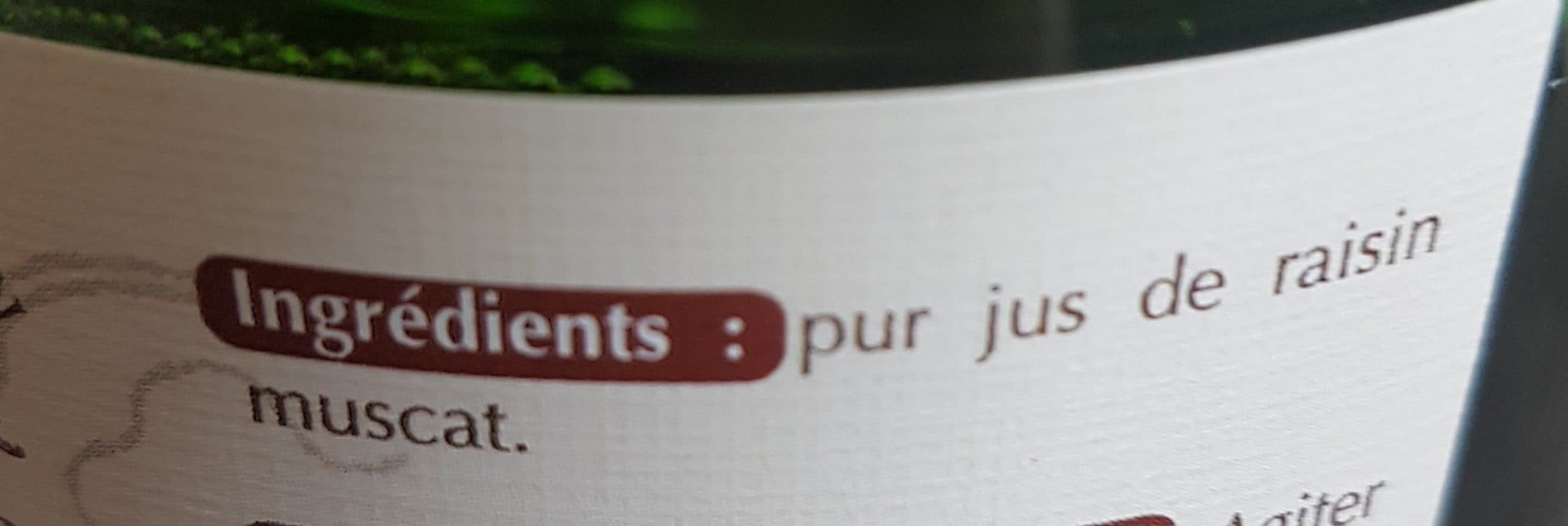 Open Food Facts Tilt Pur Jus De Raisin Listel packshot