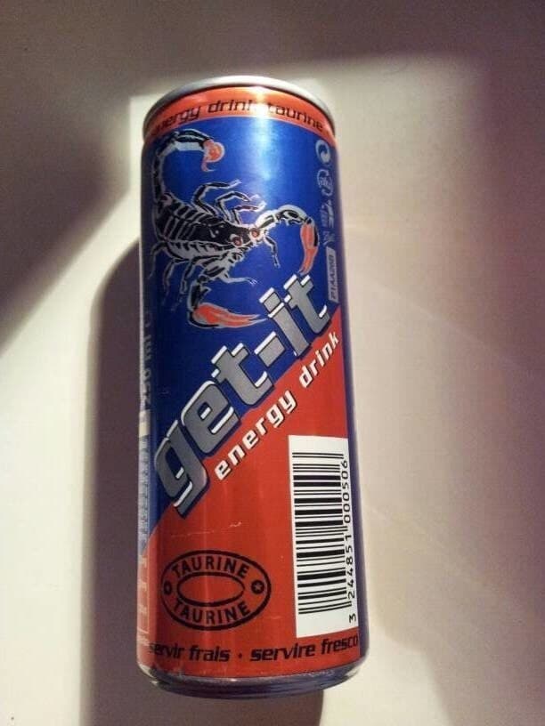 GET-IT ENERGY DRINK TAURINE GET IT 25CL packshot