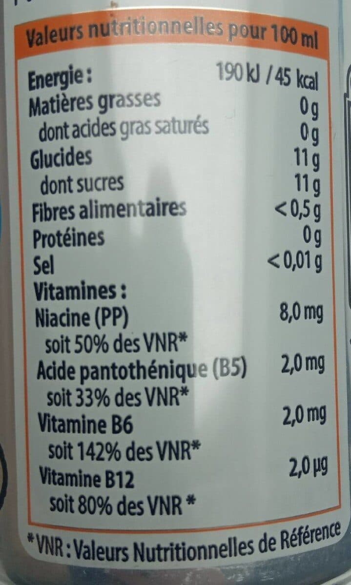 Produits blancs Boisson Energy Drink aromatisée Exotic, boîte de 25cl packshot
