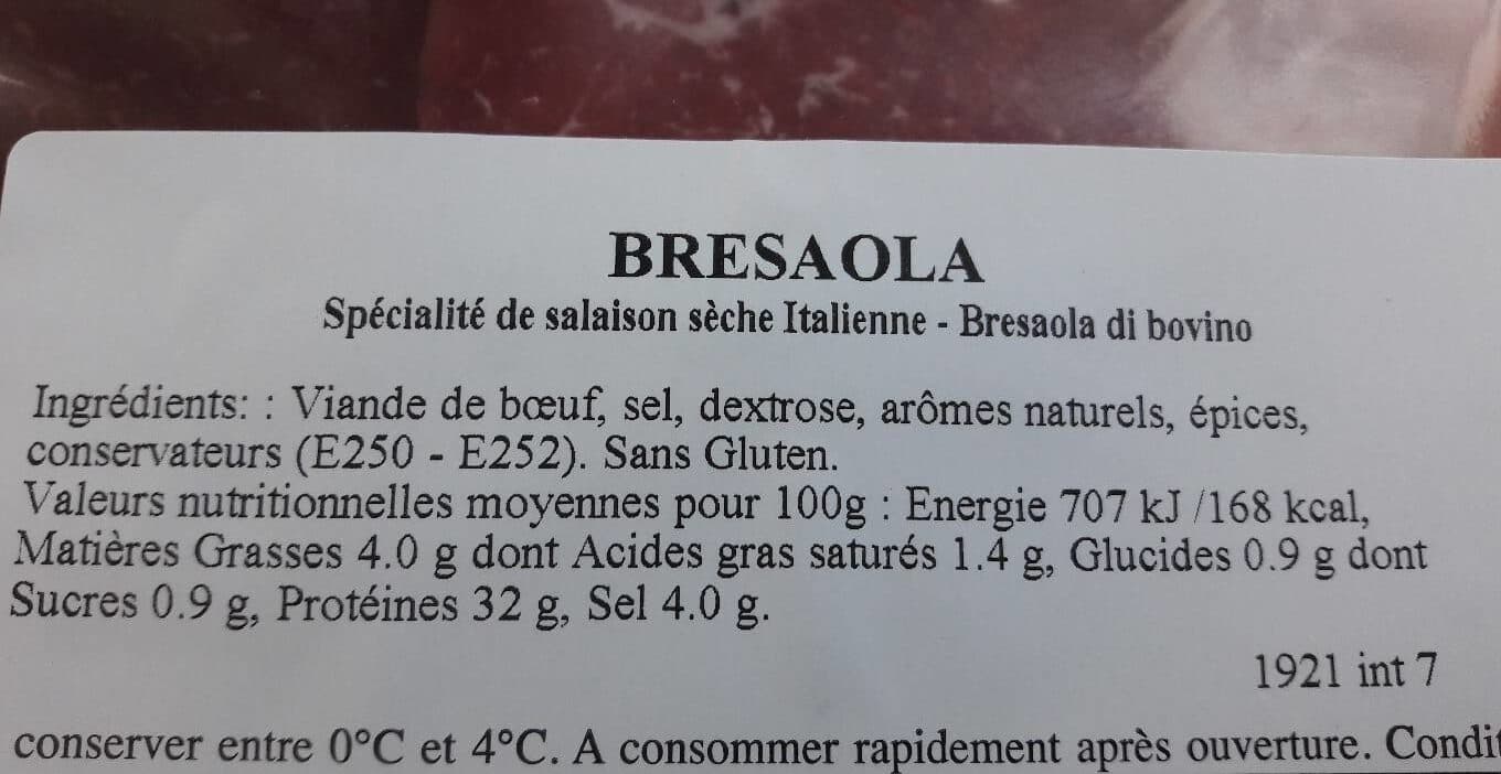 Cesare Fiorucci Bresaola packshot