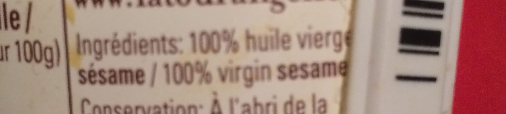 La Tourangelle Huile de Sésame packshot