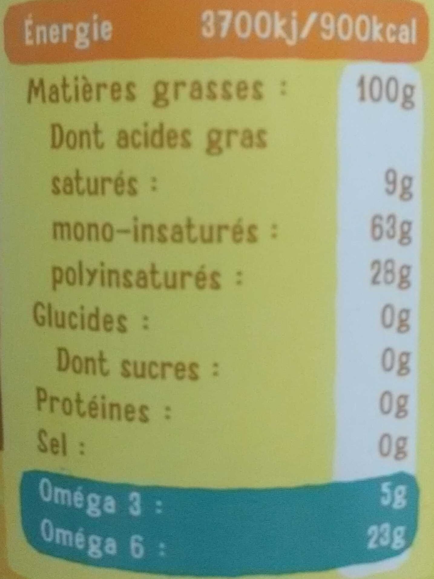 Huilerie Croix Verte S.A.S. Huile "La Quotidienne" à l'Huile de Noix packshot