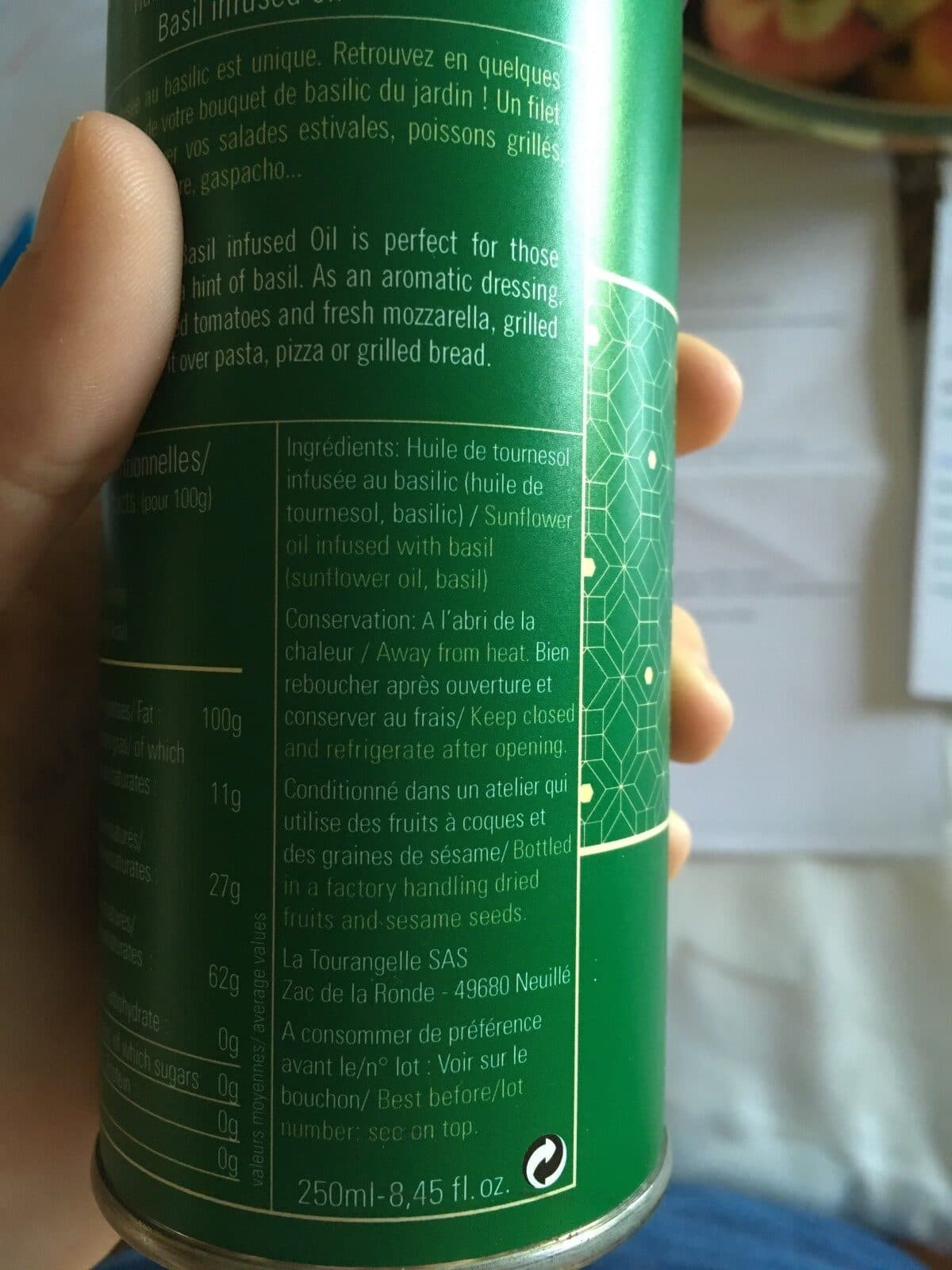 La Tourangelle Huile de basilic packshot