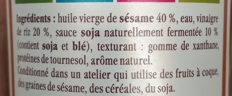 La Tourangelle La Vinaigrette sesame soja packshot