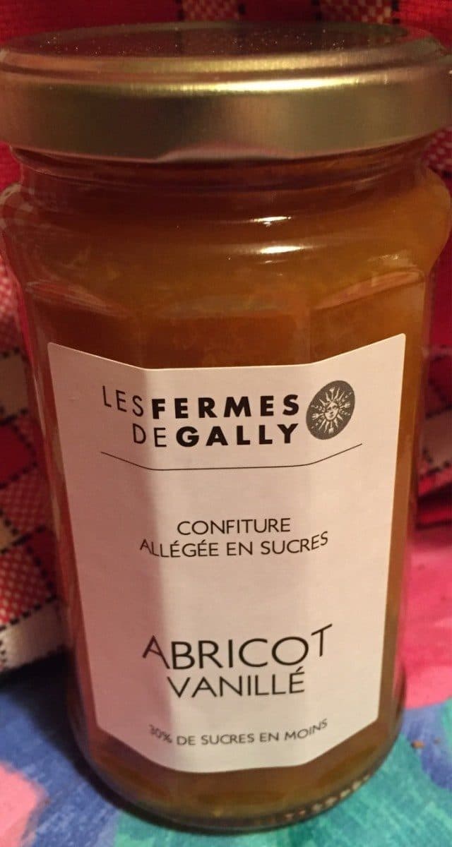 Les Fermes de Gally Confiture allégée en sucre Abricot vanillé packshot