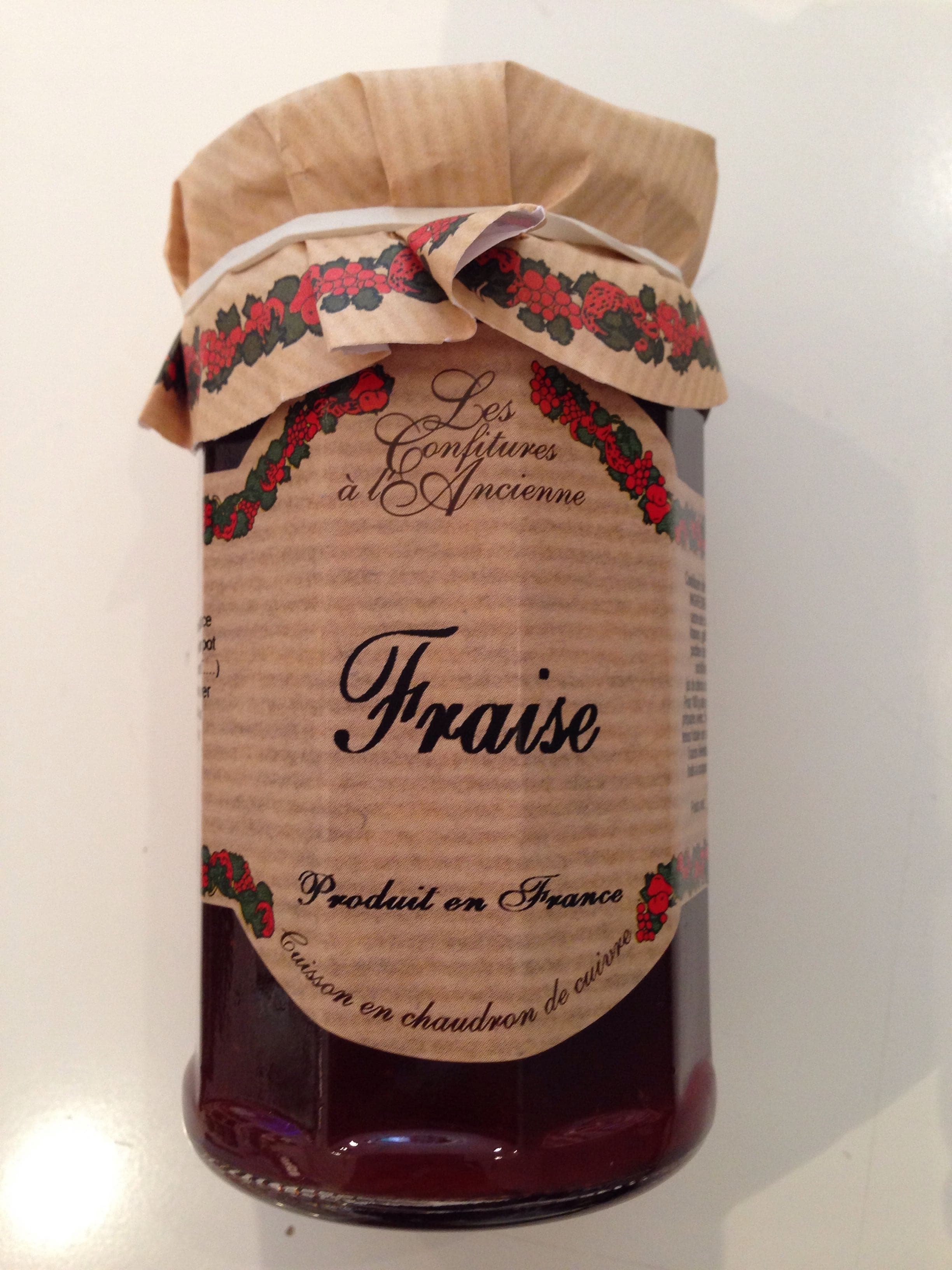 Les confitures à l'ancienne Fraise packshot