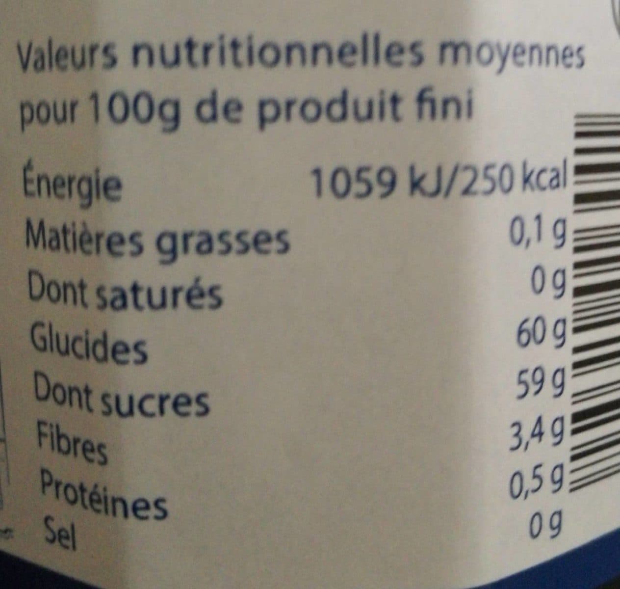 Open Food Facts Confiture mûre packshot