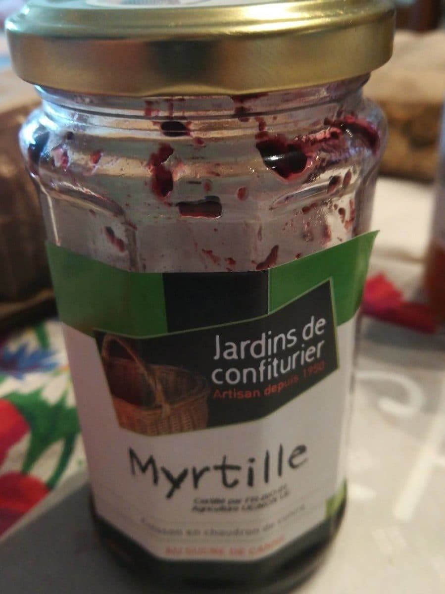 Jardins de Confiturier Confiture myrtille packshot