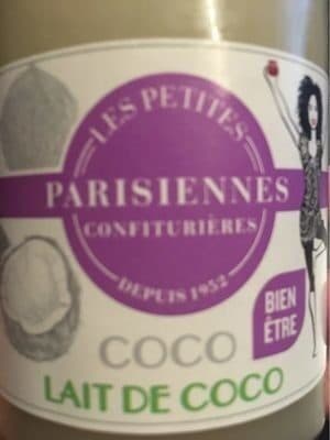 Les Petites Parisiennes Confirurières Lait de coco packshot