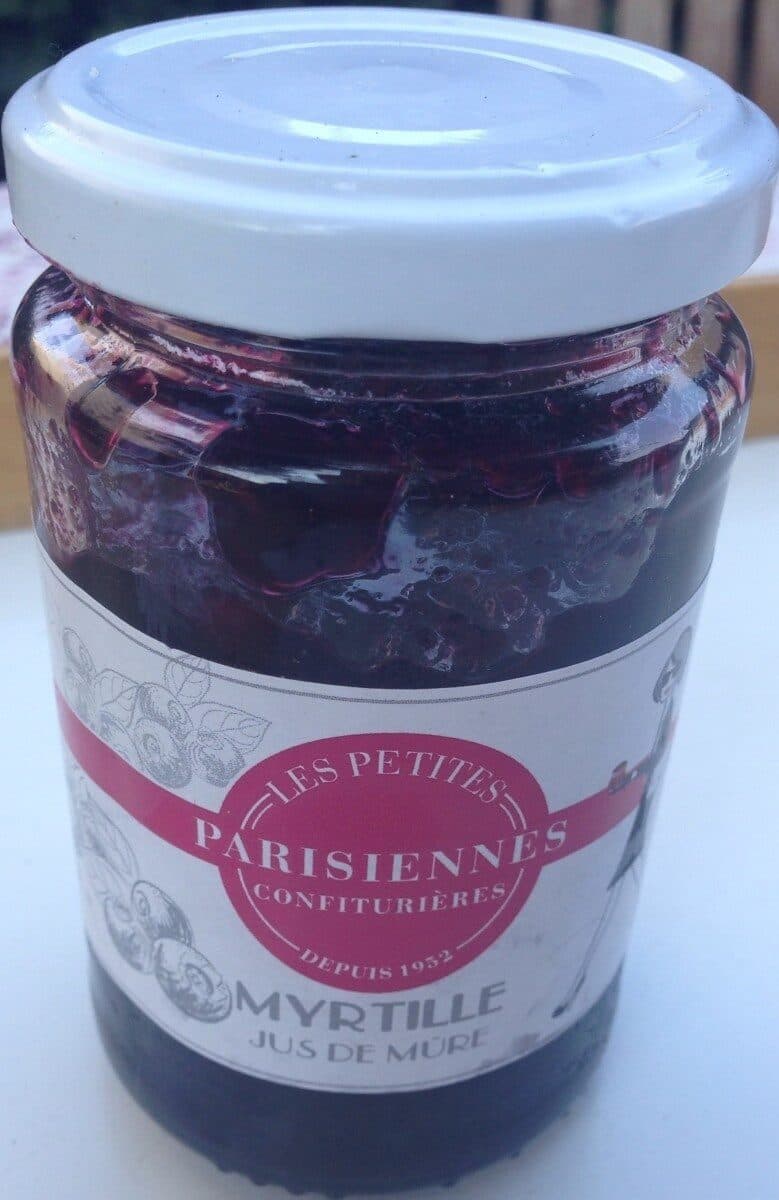 Andrésy Confitures Myrtille jus de mûre packshot