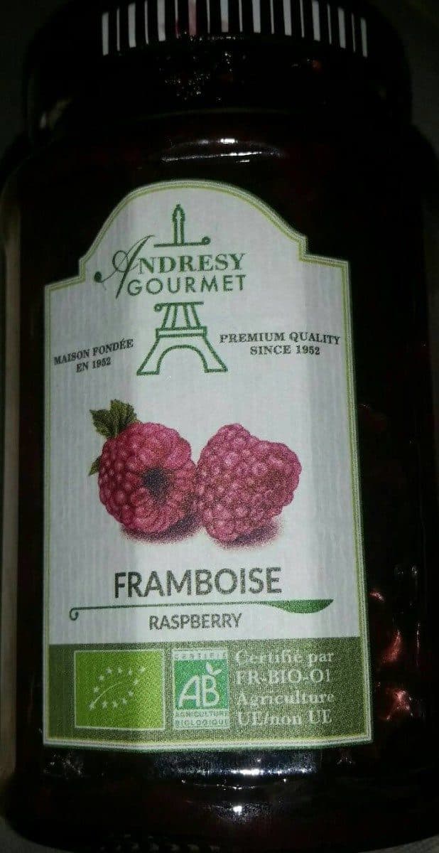Andrésy Confiture Bio Framboise packshot