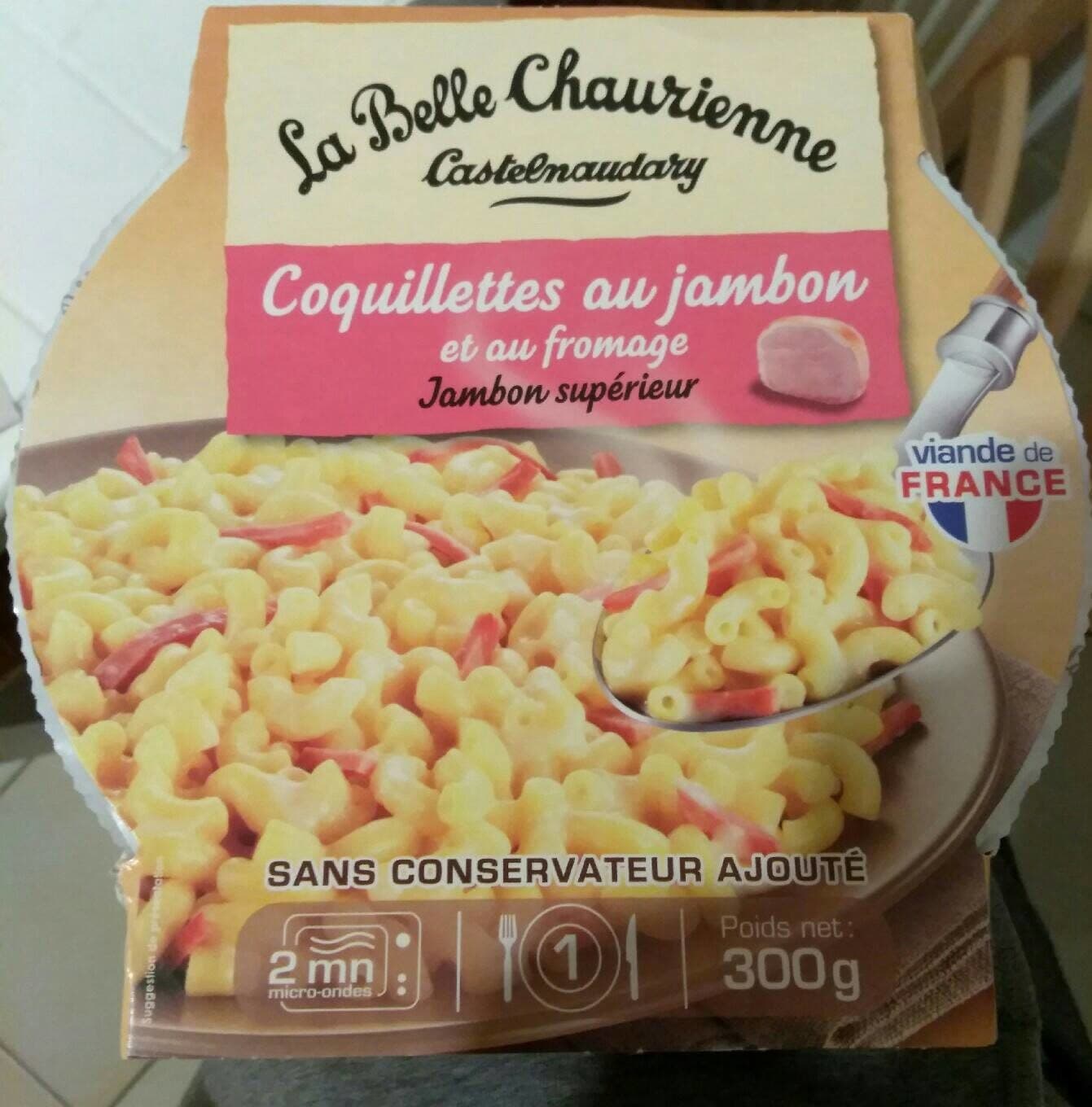 La Belle Chaurienne Coquillette au jambon et fromage packshot