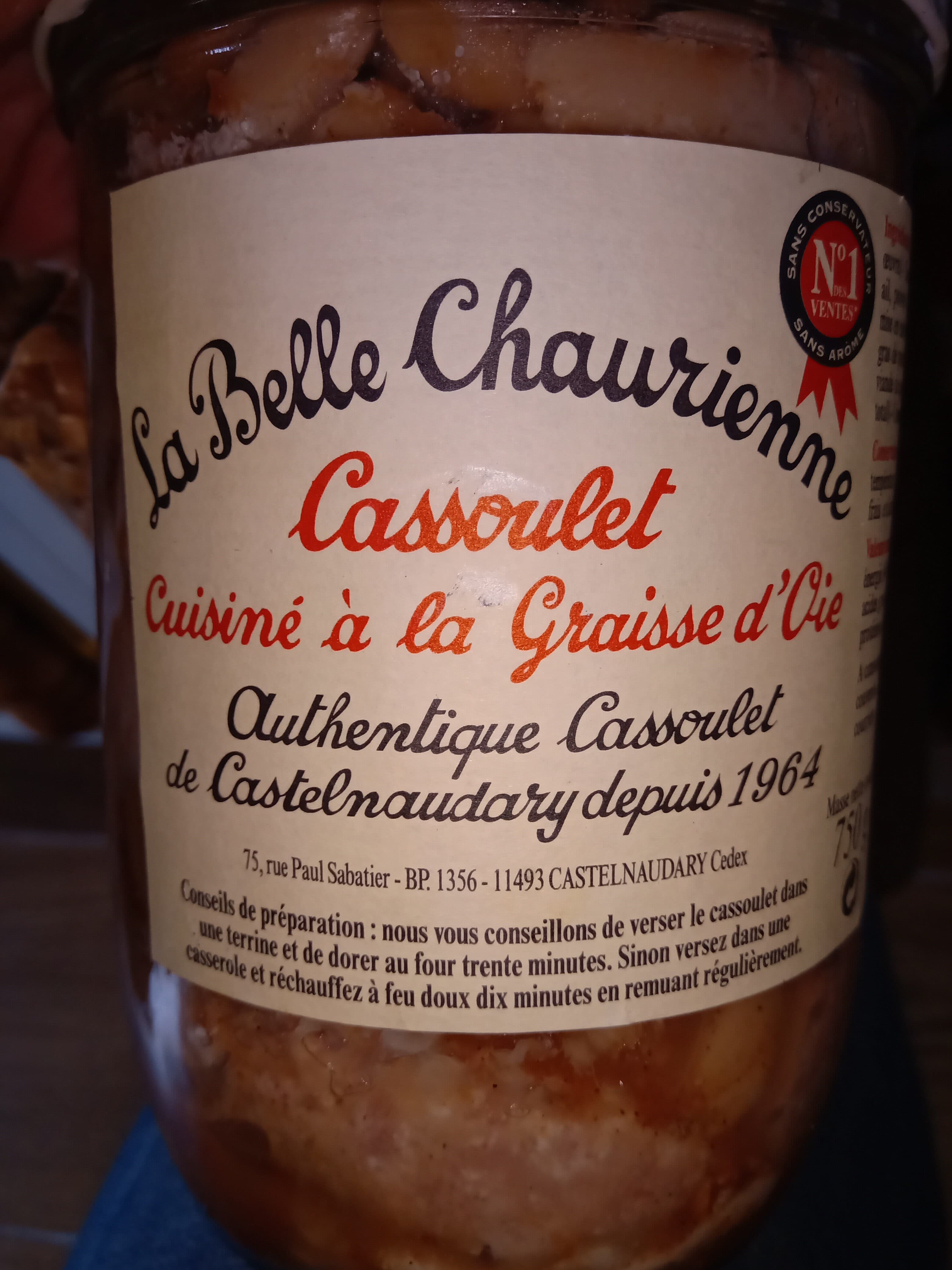 La Belle Chaurienne Cassoulet au magret d'oie La Belle Chaurienne packshot