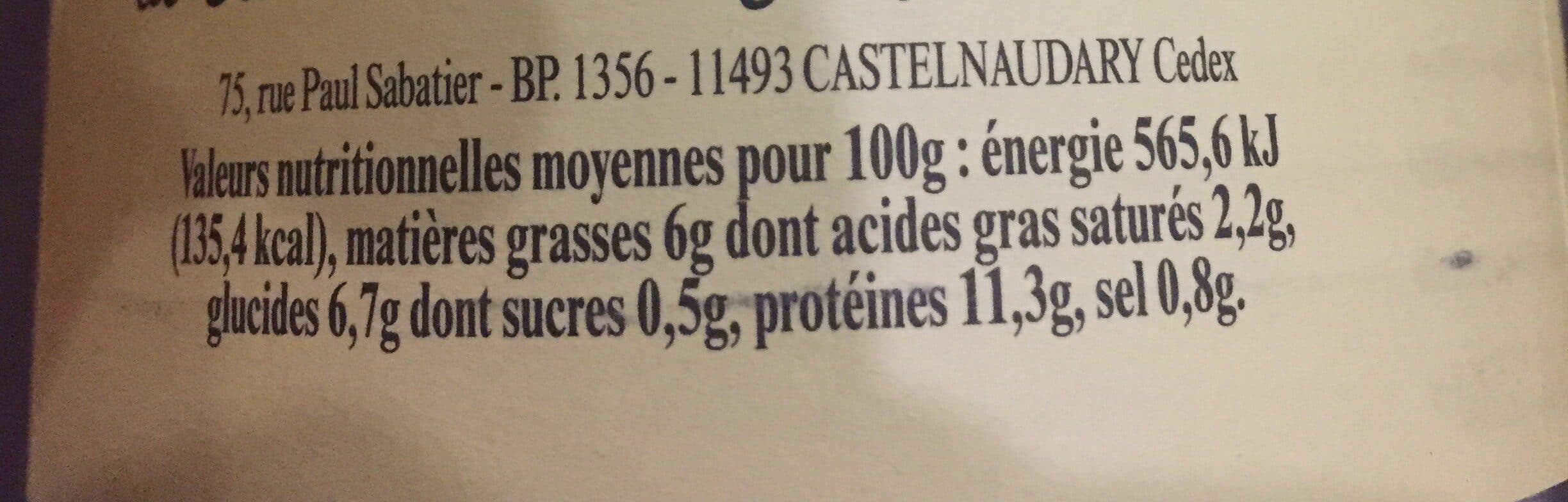 La Belle Chaurienne Cassoulet au canard Le 2eme a 50% packshot
