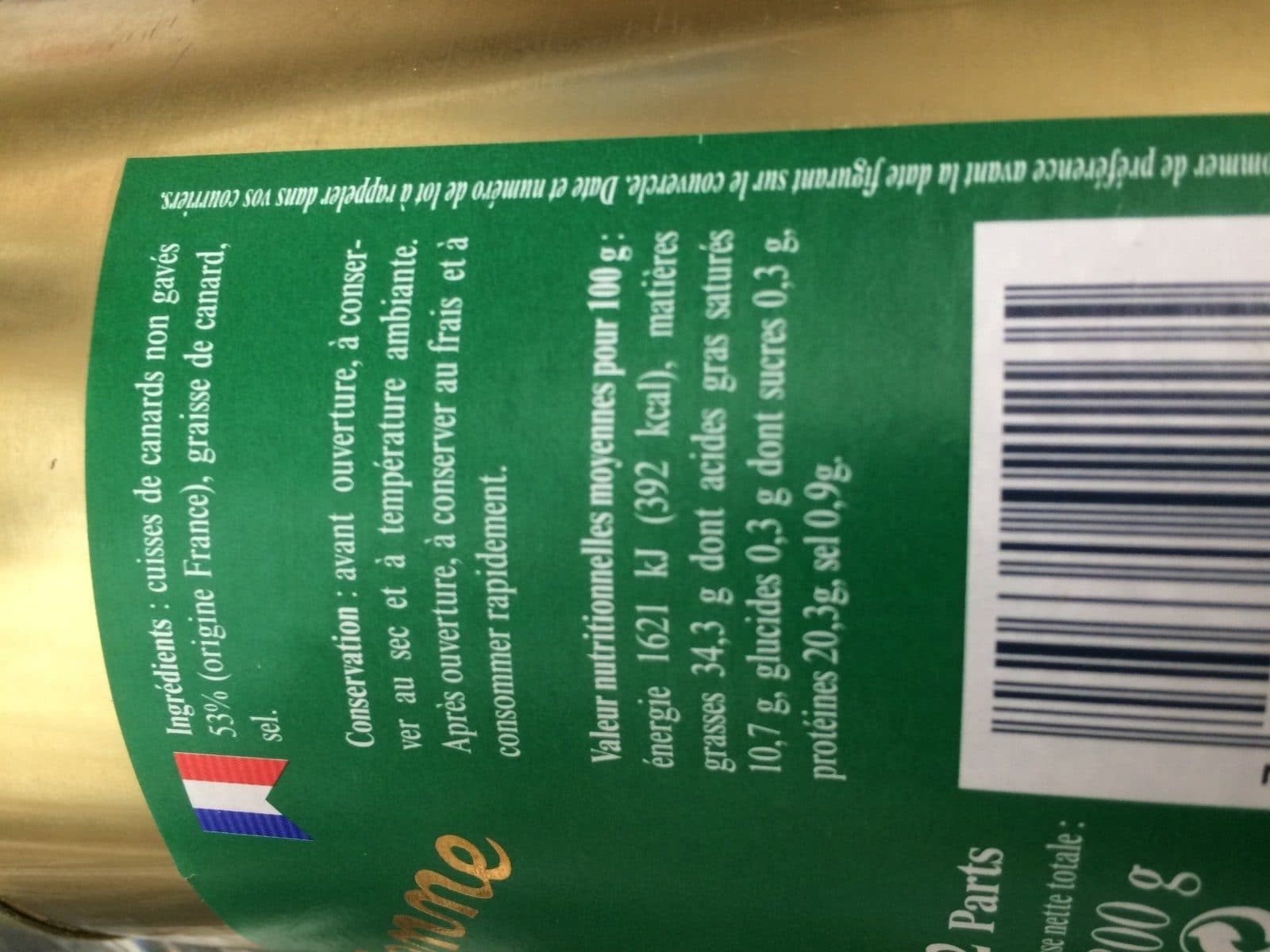 Castelnaudary Cuisses de canards non gavés packshot