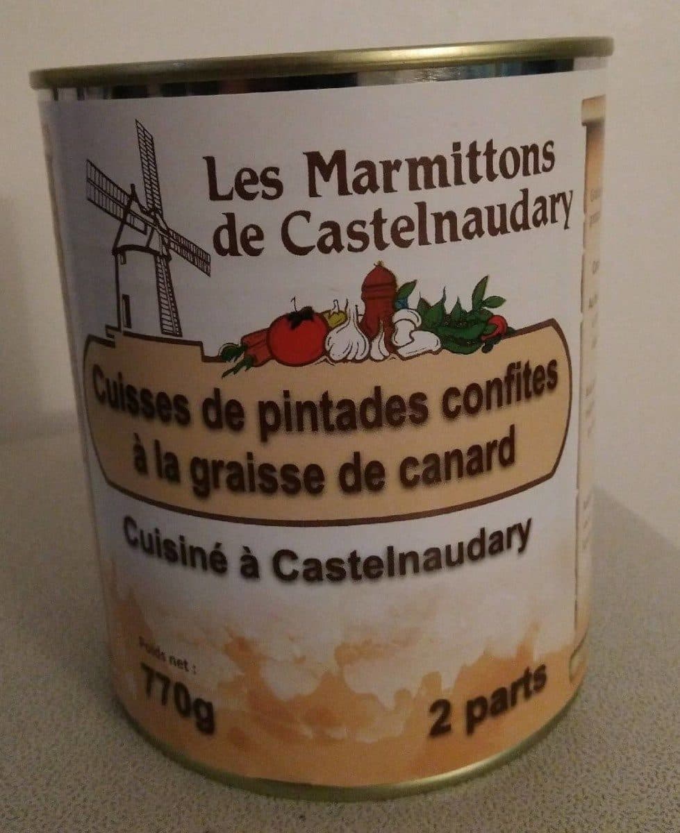 Les Marmittons de Castelnaudary Cuisses de pintades confites à la graisse de canard packshot