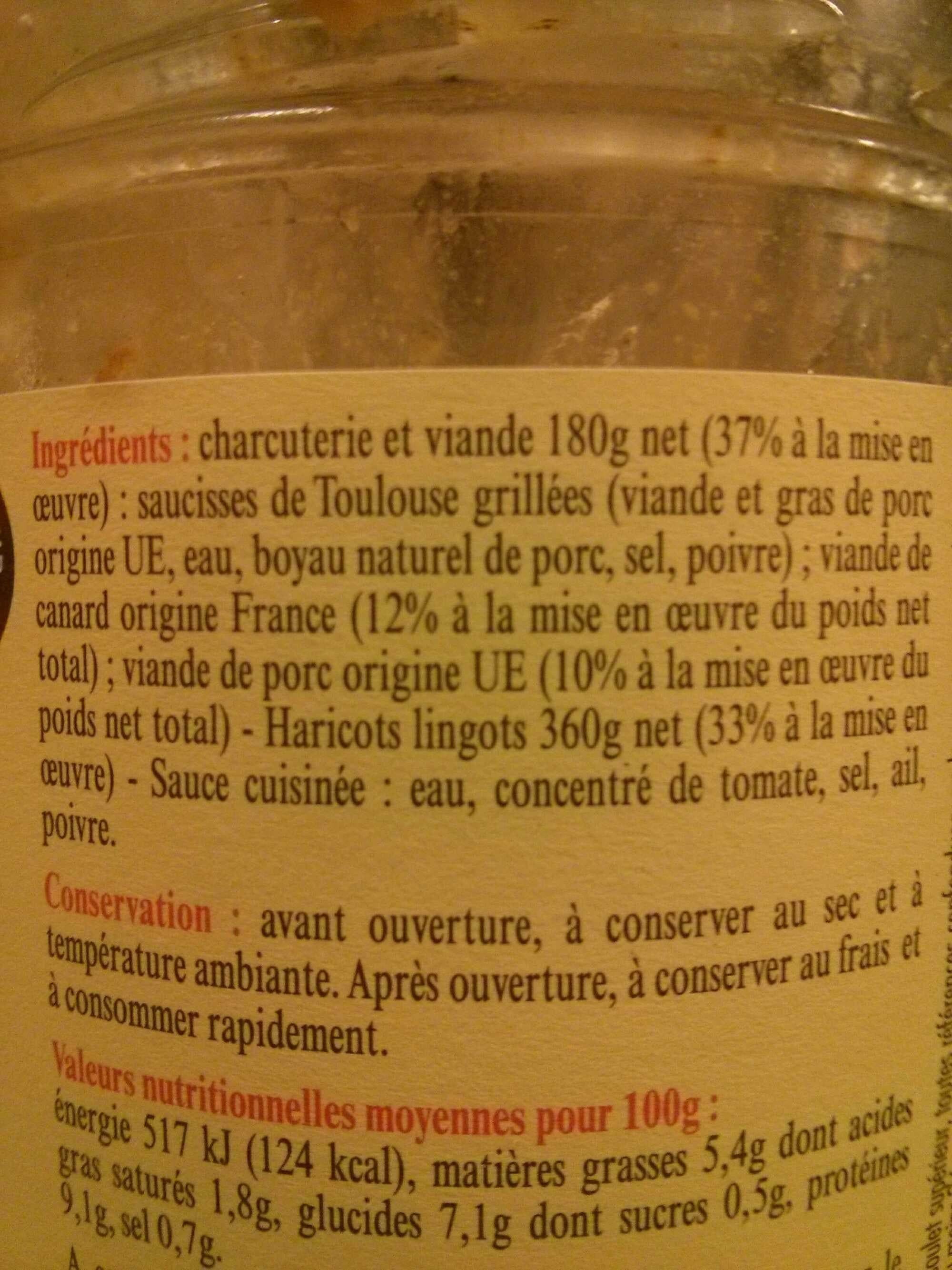 La belle chaurienne Cassoulet au canard et au porc packshot