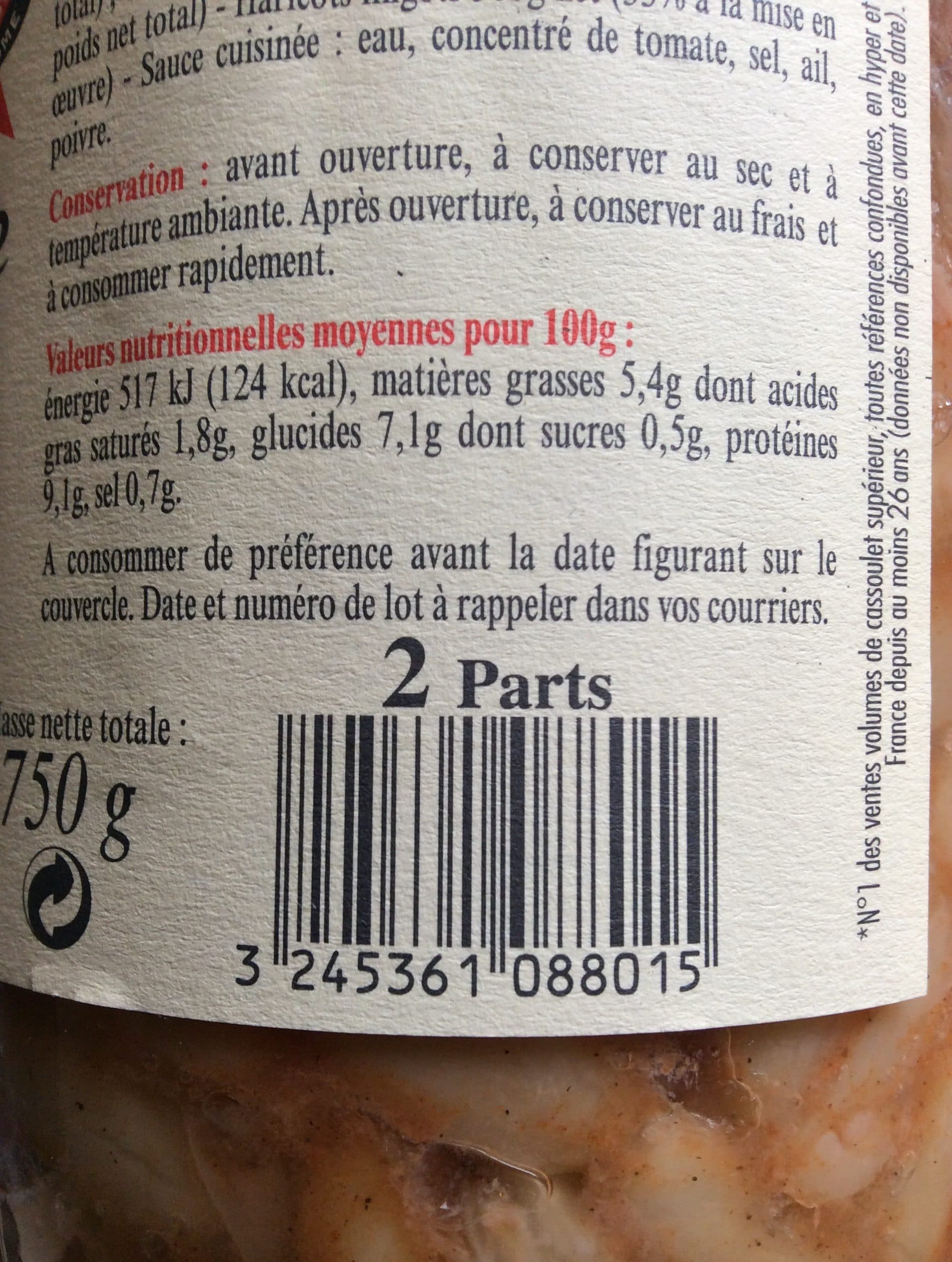 La belle chaurienne Cassoulet au canard et au porc packshot