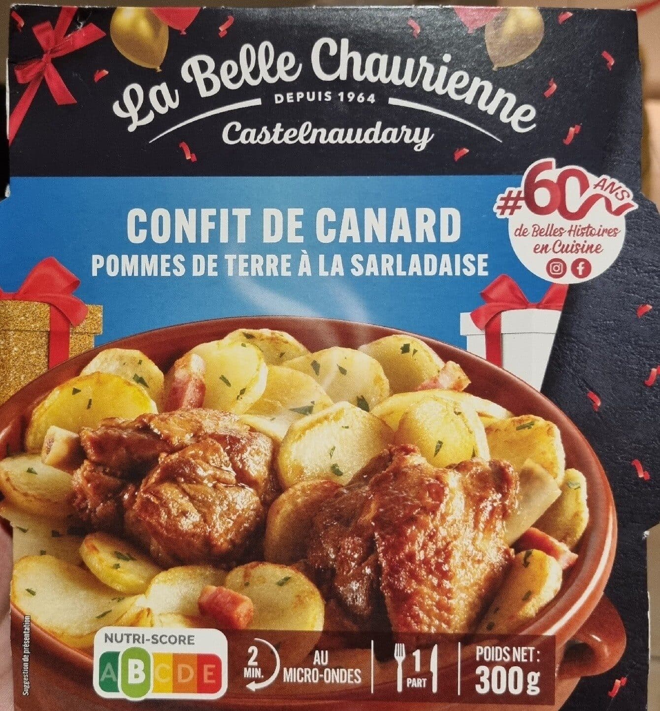 La Belle Chaurienne Confit de canard pommes-de-terre à la Sarladaise packshot