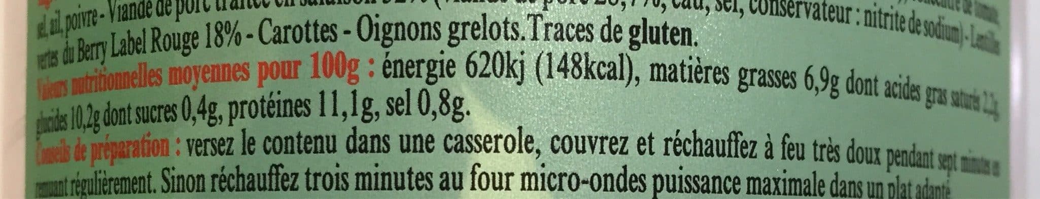 La Belle Chaurienne Petit salé packshot