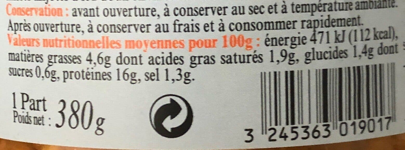 La Belle Chaurienne Trips cuisinees au Jambon packshot