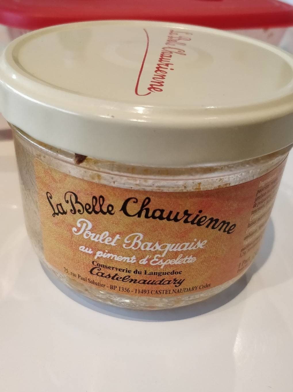 La Belle Chaurienne Poulet basquaise au piment d'espelette packshot