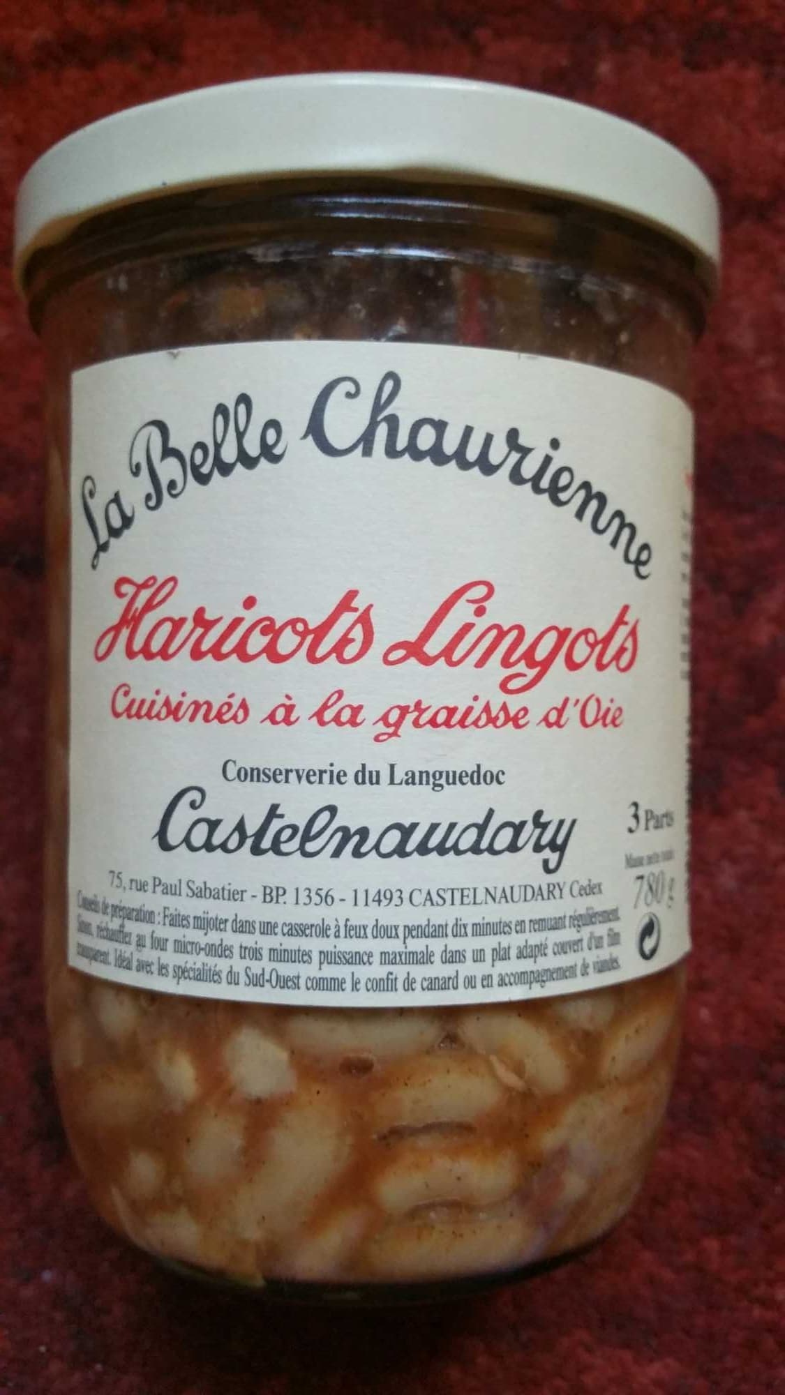 La Belle Chaurienne Haricots Lingots cuisinés à la graisse d'oie packshot