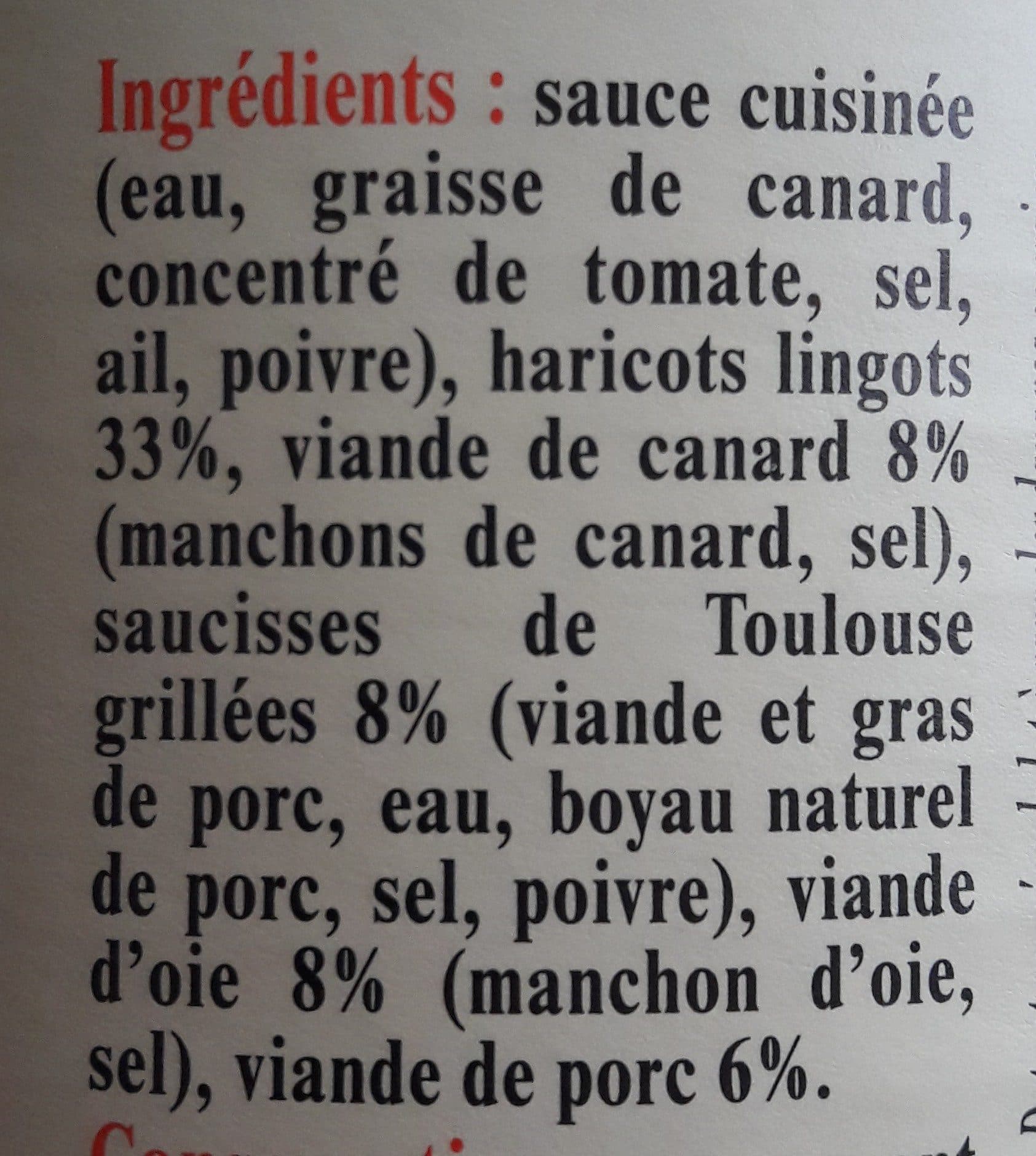 La Belle Chaurienne Cassoulet gourmand aux 3 viandes packshot