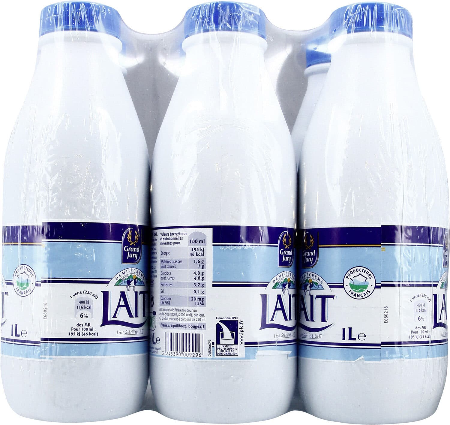 Grand Jury Lait demi-écrémé stérilisé UHT packshot