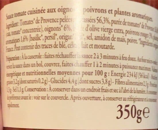 CMI (Carrefour Marchandises Internationales) Sauce Provençale packshot