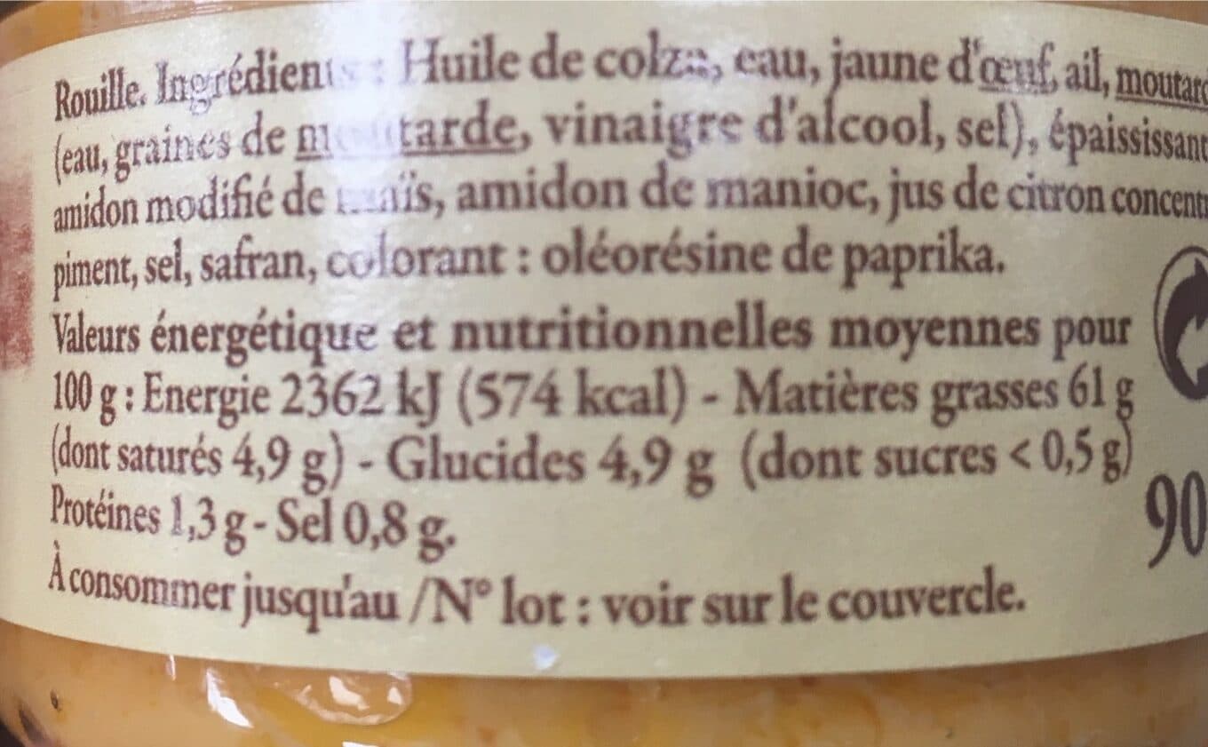 Carrefour Rouille À la Provençale packshot