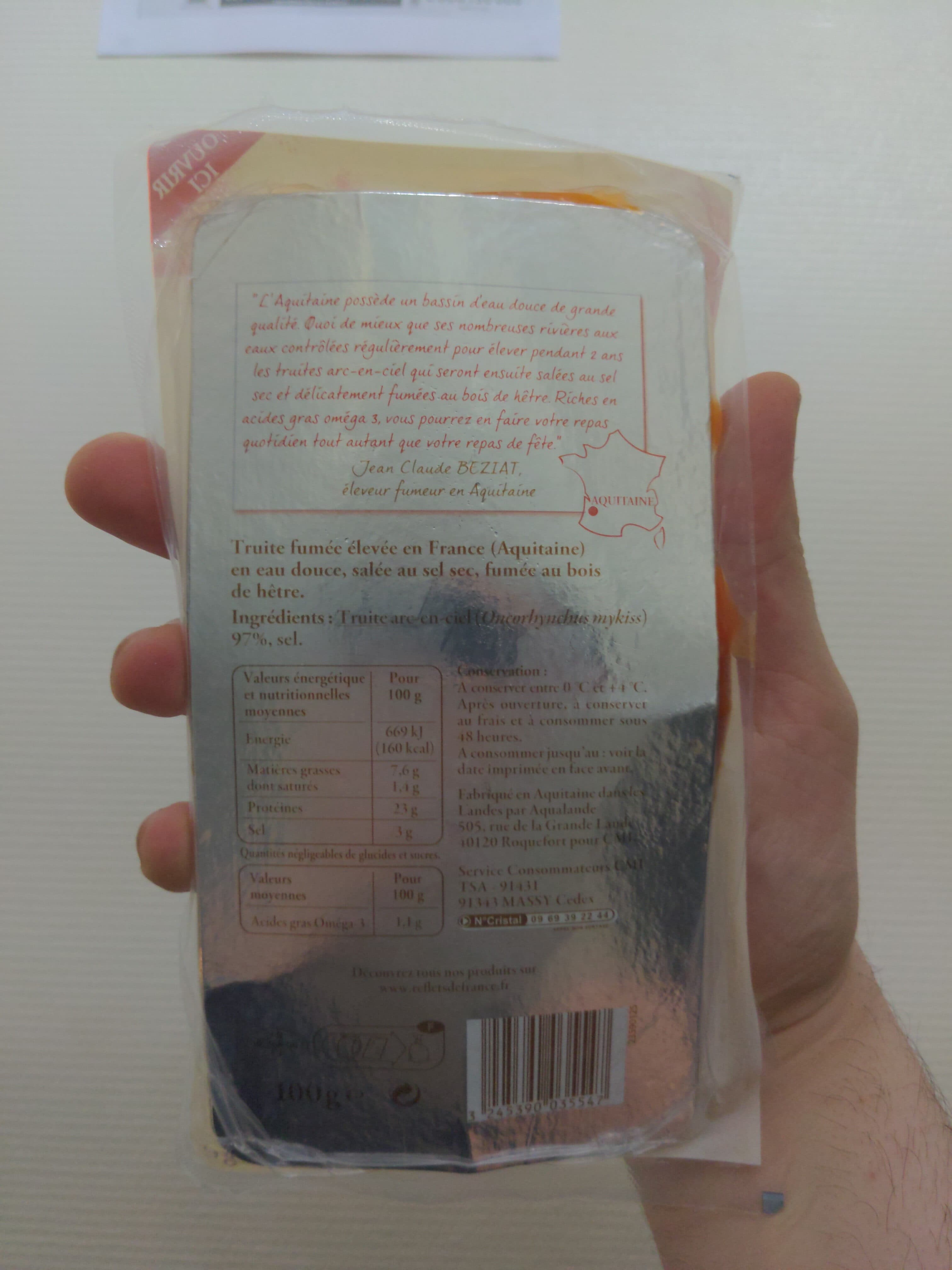 Carrefour Truite fumée d'Aquitaine packshot