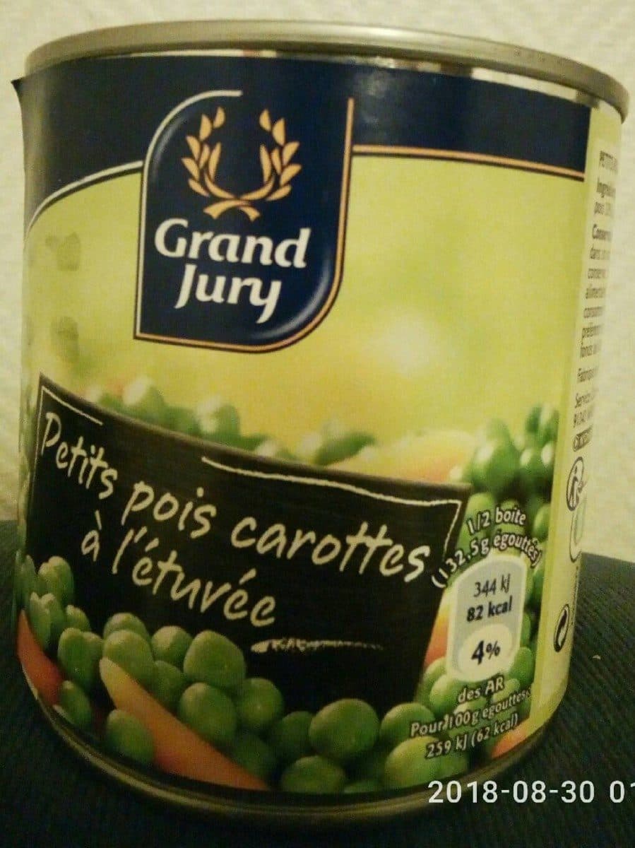 Grand Jury Petits pois carottes à l'étuvée packshot
