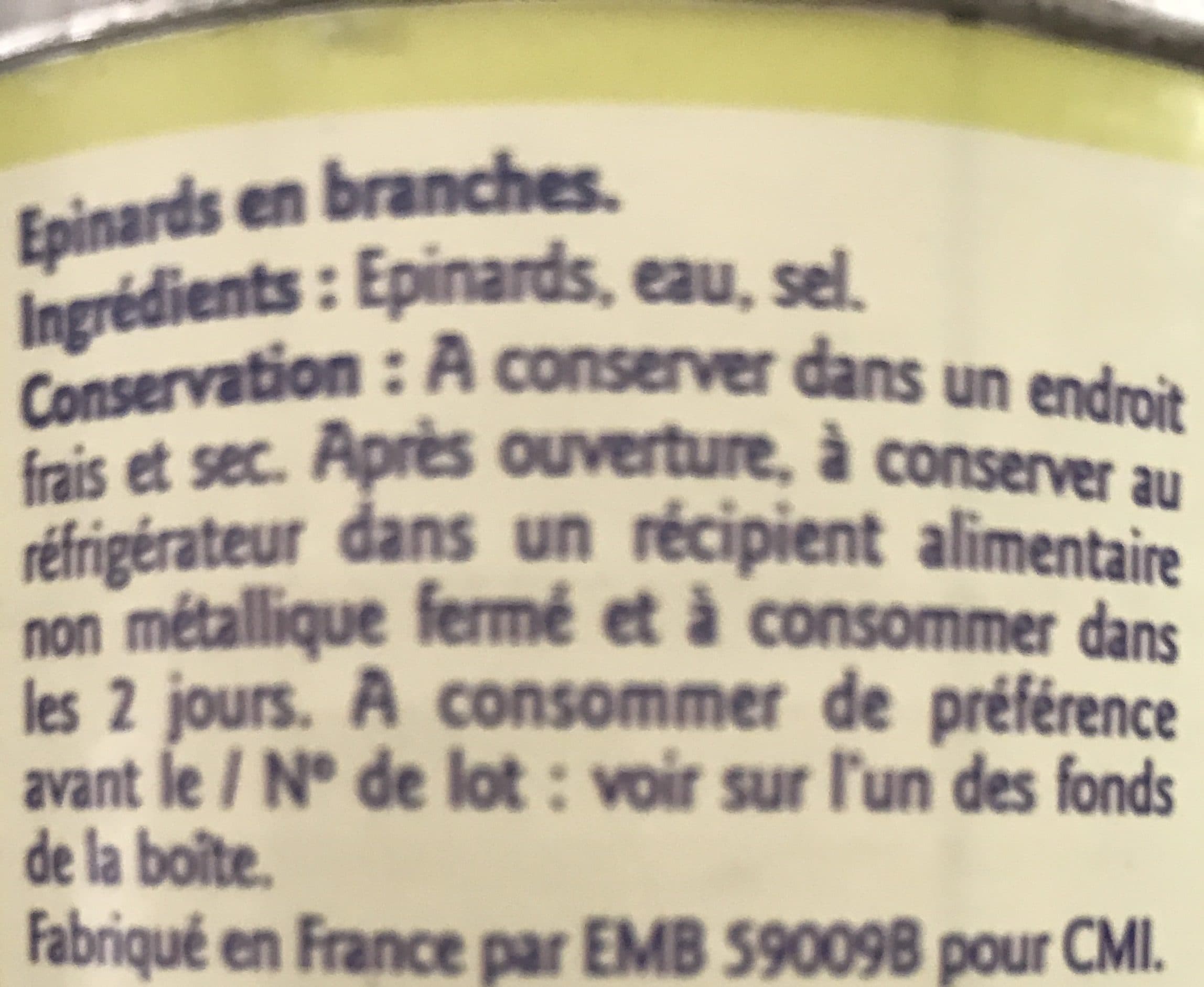 Grand Jury Epinards en branches packshot