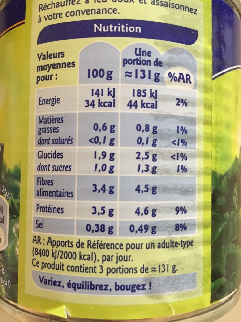 Grand Jury Epinard hachés packshot
