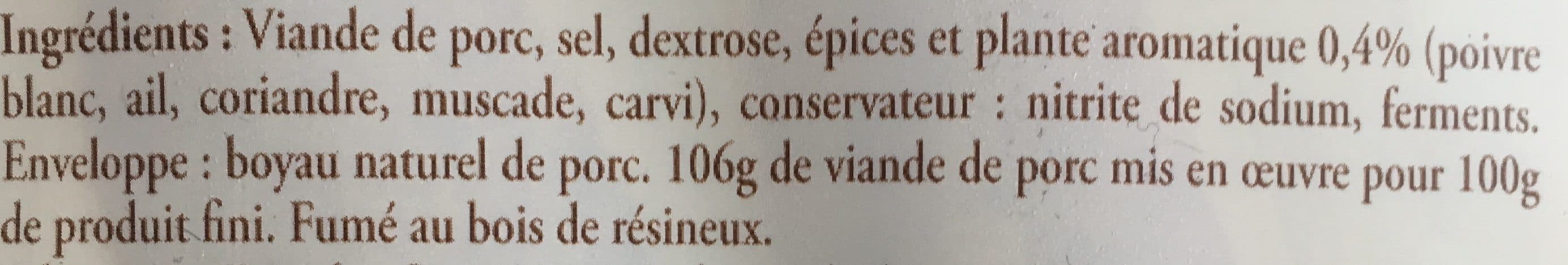 Carrefour 2 Saucisses de Montbéliard IGP À cuire packshot