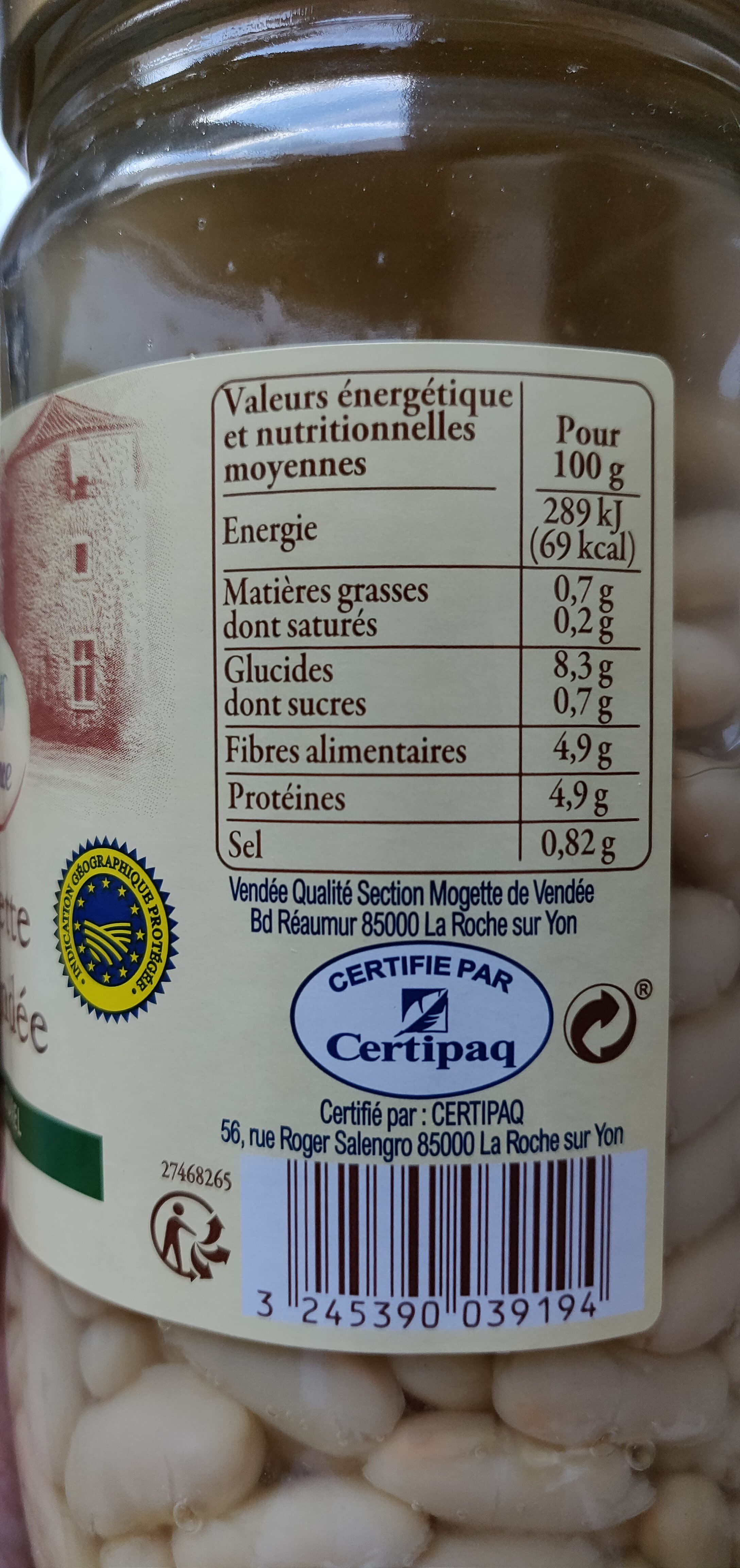 Carrefour Mogette de Vendée IGP packshot