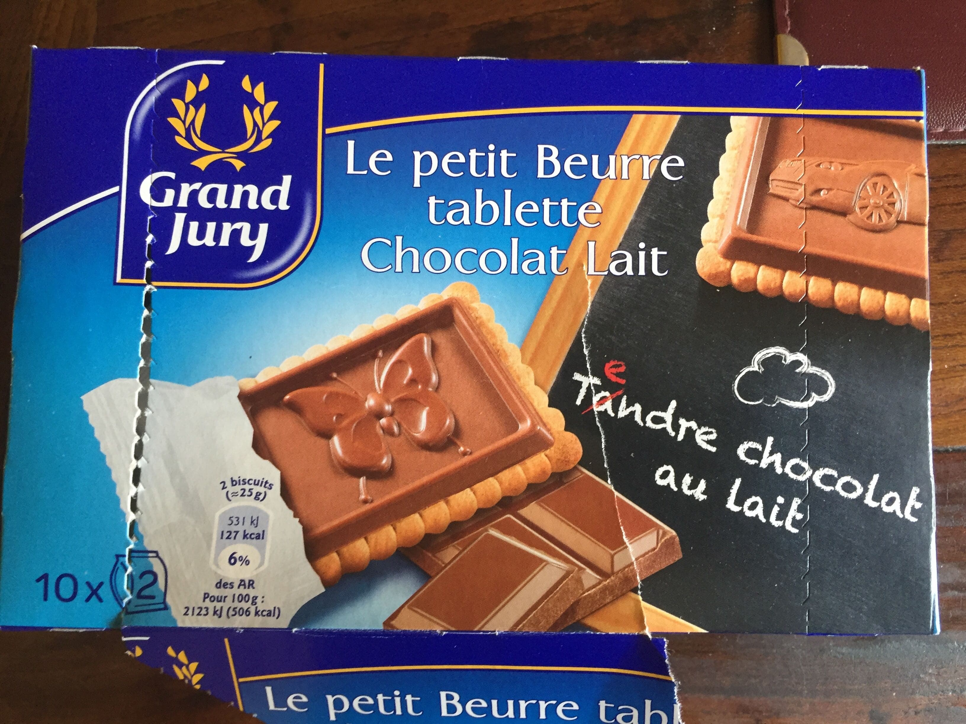Grand Jury Le Petit Beurre Tablette Chocolat au Lait packshot