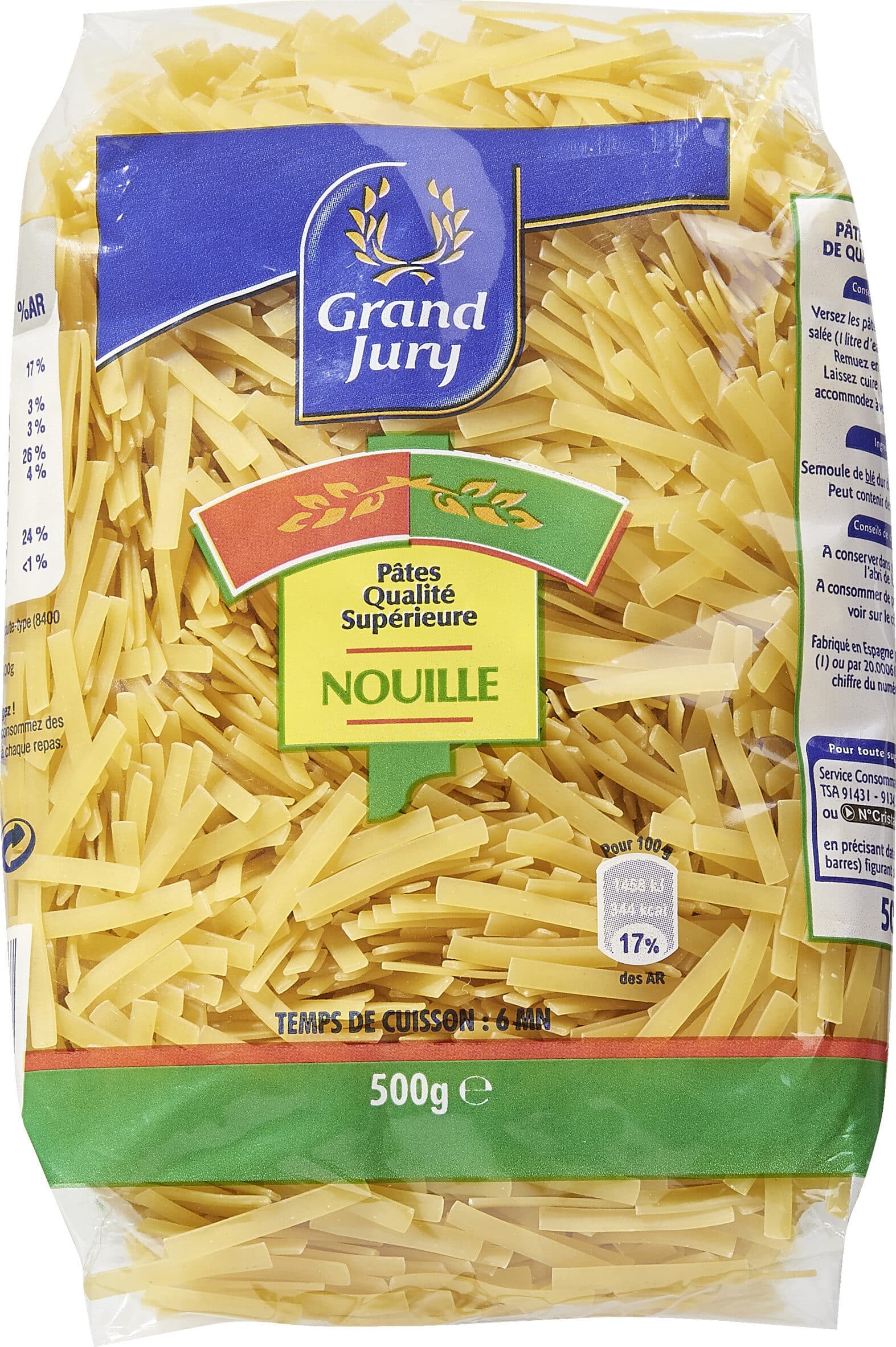 Grand Jury 500G PQ Carre Nouilles Grand Jury packshot